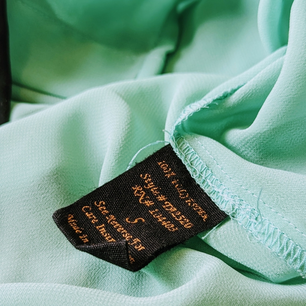 Light Teal & Black Button Down - Picture 6 of 8
